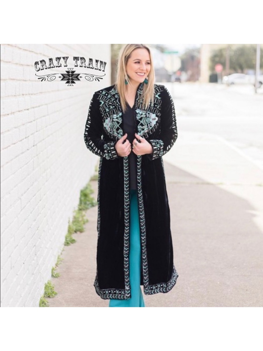 CRAZY TRAIN  THE STRAIT DUSTER  VELVET BLACK LONG L